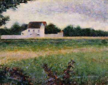 ジョルジュ・スーラ Painting - イル・ド・フランスの風景 1882